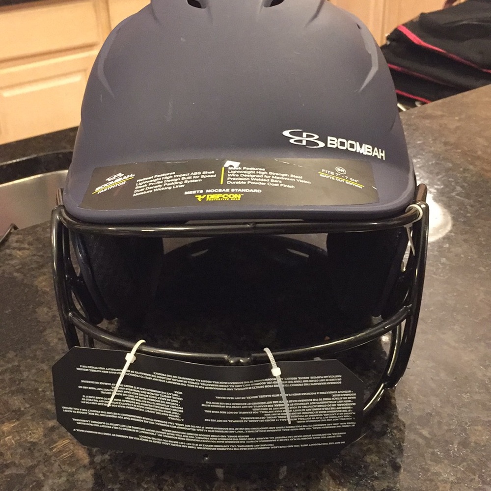 New Boom Bah softball helmet